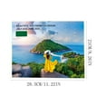 IBaodan A3 Size July 2025 Ju Ne 2025 Seascape English Wall Calendar