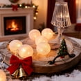 thumbnail image 5 of NWOKYZGH Christmas Cottons Ball Light String Christmas Lights Battery Box Light Holiday Decoration Lights Room Tent Cottons Thread Light Strip, 5 of 8