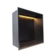 thumbnail image 1 of Nicho de ducha de aleación de aluminio, nicho de pared, nicho de baño, fácil de instalar, individual Negro, 1 of 9