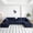 Blue, variant on Vanress 150" Modular Sectional Sofa Couch for Living Room, Corduroy Boneless Sofas, Oversized Modern Cloud Couch, U Shape Couches Deep Seat with USB Ports and Cup Holders, Black