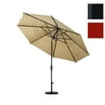 thumbnail image 1 of 11 Pieds Aluminium Marché Umbrella Inclinaison Col Noir Mat/pacifica/hgreen, 1 of 2