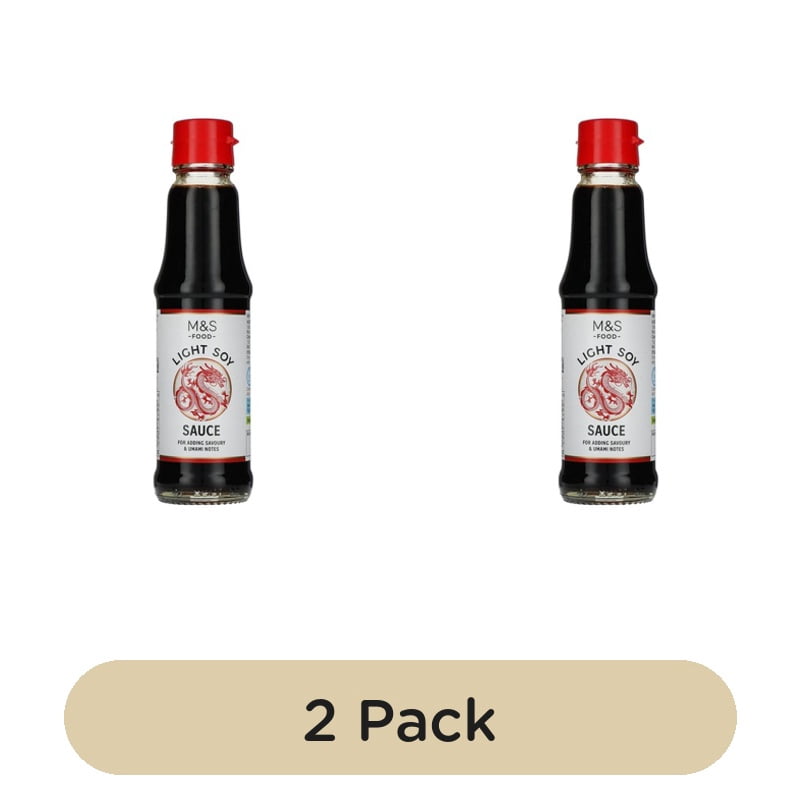 M&S Light Soy Sauce 150ml, British Import (Pack of 2)