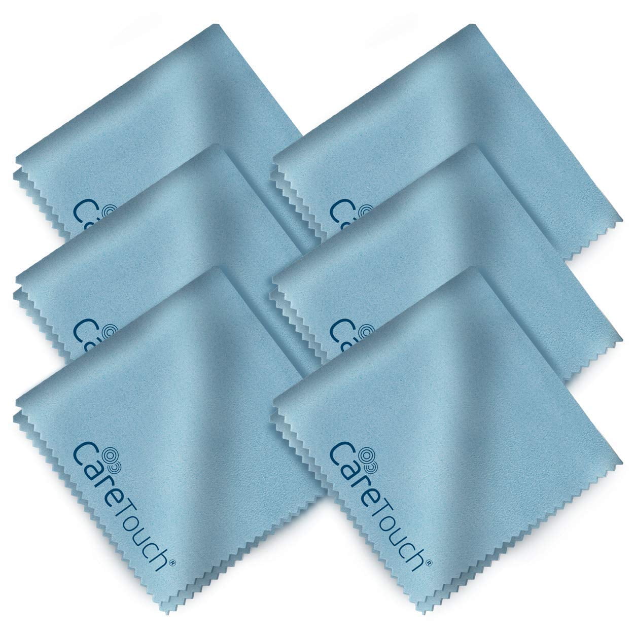 Care Touch Microfiber Cleaning Cloths, 6 Pack Cleans Glasses, Lenses
