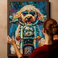 thumbnail image 6 of Hudo Funny Kuvasz Dog Riding A Motorcycle Vintage Poster, Kuvasz Dog Canvas Wall Art - Christmas Wall Art - Funny Dog Signs, 6 of 6