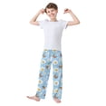 thumbnail image 3 of Butterfly and Flowers Pattern Pajama Pants Soft Lightweight Lounge Pants Bottoms Sleep Pants Warm Comfy, 3 of 9