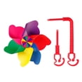 thumbnail image 1 of Bike Handlebar Flower Pinwheel Windmill Decorations for Kid\'s Bicycle Scooter 5, 1 of 8