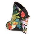 thumbnail image 3 of Miss L DG88 Women Victorian Floral Peep Toe Tailored Single Sole Wedge Bootie, 3 of 6