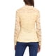 thumbnail image 3 of Blusas de encaje para mujeres, con cuello cuadrado, de manga larga, elegantes y casuales, blusa peplum top M en color albaricoque, 3 of 6