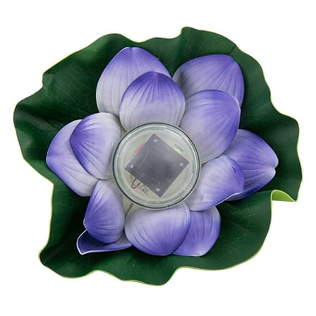 Hemoton  Pool Decoration Outdoor Flower Lights Fountain Solar Powered Water Feature