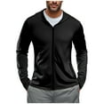 thumbnail image 6 of DDAPJ pyju Men's UPF 50+ Light Jacket Full Zip Sun Protection Hoodie Thumb Holes Long Sleeve Sun Shirts for Men Hiking Fishing with Zip Pockets Black XXL, 6 of 7