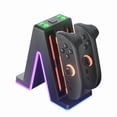 thumbnail image 4 of Switch 2 Joy-Con 4-in-1 Charging Dock, Triangle Shape NS2 Mini Controller Charger Station with RGB Light Effect, 4 of 6