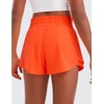 thumbnail image 3 of CRZ YOGA Girls Soft Skirty Athletic Shorts Tennis Soccer Casual Flowy Ruffle Zip Pocket Liner Kids Teen, 3 of 5