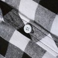 thumbnail image 6 of HCNTES Mens Button Up Shirts Long Sleeve Casual Button Down Vintage Soft Plaid Mens Flannel Shirt with Pocket(X01-White,3XL), 6 of 7