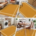 thumbnail image 5 of Pure Turmeric Area Rug 4x6 FT, Non Slip Kids Room Carpet, Simple Solid Color Washable Soft Floor Carpet Non-Shedding Throw Rug for Dorm Kitchen Study Room Home Office Bedside, 5 of 9