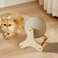 thumbnail image 4 of SPOORYYO Cat Scratcher Toy, Cat Exercise Wheel Toy, Natural Sisal Cat Scratching Ball with Stable Stand, Spinning Cats Ball Interactive Exercise Toy, Indoor Outdoor Pet Supplies for Cat Lovers, 4 of 5