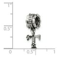 thumbnail image 2 of 925 Sterling Silver Reflections Letter T Dangle Bead; for Adults and Teens; for Women and Men, 2 of 2