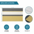thumbnail image 6 of Yellow Morocco Placemats Set of 2, Geometric Grey Stripes Modern Washable Wipeable Table Mats for Dining Tables, Indoor Outdoor Kitchen Place Mats for Holiday Party Table Decor, 6 of 9