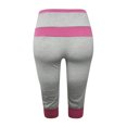 thumbnail image 4 of Stamzod Womens Leggings Fashion Patchwork Summer High Waisted Plus Size Leggings Casual Slim Fitting Yoga Gym Capri Leggings for Women Gray XXXL, 4 of 5