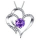 thumbnail image 1 of Collar con colgante de corazón de aleación para mujer, con piedra de nacimiento y mes de nacimiento, ideal para niñas y mujeres. Regalos de cumpleaños para mamás, abuelas y adolescentes., 1 of 3