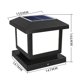 thumbnail image 2 of LED Solar Outdoor Post Light Post Cap Light Pier Mount Wall Light for Building Corridors Garden Gates, 2 of 5