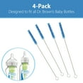 thumbnail image 3 of Dr. Brown's Natural Flow Reusable Baby Bottle Vent & Reservoir Cleaning Bristle Brush, Blue, 4 Pack, 3 of 7