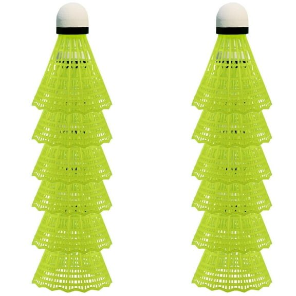 ZOUYUE 12 Pack Nylon Badminton Shuttlecocks Birdies,Nylon Feather Shuttlecocks for Badminton with Stable & Durable,Ideal Hitting Practice for Youth Players Indoor and Outdoor