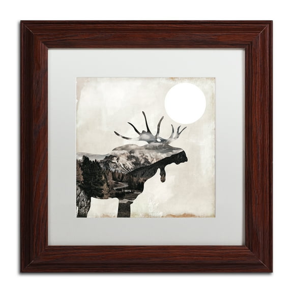 Trademark Fine Art 11 x 11 Animals Matted Framed Art ' Going Wild V ' by Color Bakery