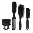 thumbnail image 4 of Brocha de afeitar,Juego de cepillos y peines de barbero Cepillo de limpieza,Peluquería Almacenamiento de polvo Peinado Limpieza de polvo,Cepillo para barba Peine para cortar el cabello, 4 of 8