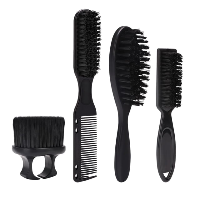 pitrice Barber Brush And Barber Comb Set Solution For Cleaning Dust And Hair Styling For Professional Grooming Shaving Brush