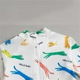 thumbnail image 7 of SGFCWSX Boys Swimsuit One Piece Cute Print Long Sleeve Rash Guard Knee Length Bathing Suit for Kids Beach Pool Swim Lessons White Size 0 Months, 7 of 7