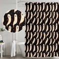 thumbnail image 5 of Halloween Shower Curtain, Waterproof Shower Curtains for Bathroom, Fall Cute Ghost Elf Black Background Washable Fabric Bathtub Curtain Set Bath Decor with 12 Hooks 72"x78", 5 of 8
