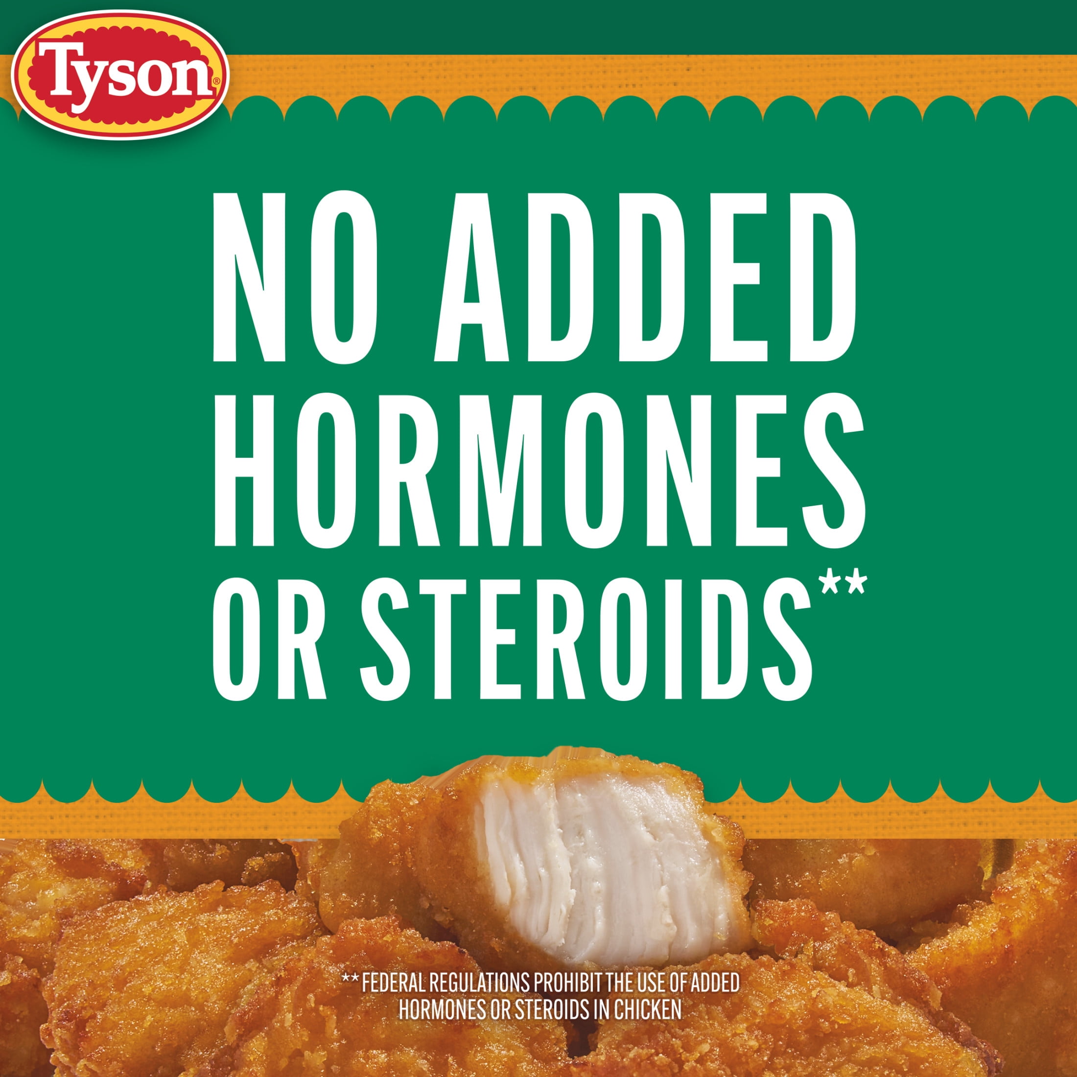 Tyson Lightly Breaded Honey Chicken Nugget Bites, 20 oz (Frozen, Fully Cooked)