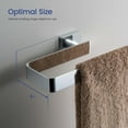 thumbnail image 6 of KIBI Blaze 10 inch Hand Towel Bar Bathroom Towel Holder Solid Brass Wall Mounted Modern Bathroom Towel Bar (Chrome) (KBA16), 6 of 17