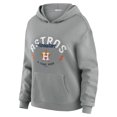 thumbnail image 3 of Women's WEAR by Erin Andrews Gray Houston Astros Waffle-Knit Long-Sleeve Hoodie & Lounge Pant Set, 3 of 6