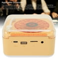 thumbnail image 3 of Wireless  Speaker, Small Record Player Night Light USB Rechargeable Desktop Wave Speaker for Bedroom Party, 3 of 7