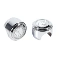 thumbnail image 2 of 7/8\" 1\" Motorcycle Handlebar Mount Clock & Thermometer White[YDE], 2 of 5