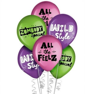 Pink and Green Balloon Garland / Disney Zombies Movie  Zombie birthday  party decorations, Zombie birthday, Zombie birthday parties
