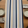 thumbnail image 5 of Table Runners 72 Inches Long Dress Scarves, Khaki Grey Striped Farmhouse Kitchen/Dining Table Runner, Coffee Tablerunners, Navy Blue Farmhouse Stripes Abstract Art 13x72 Inch, 5 of 9
