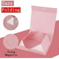 thumbnail image 4 of 3 Pack 19x16x6 Inch Extra Large Magnetic Gift Box with Lids for Presents Pink Large Gift Box with Ribbon Foldable Gift Boxes with Shredded Paper Jumbo Box for Bridesmaid Proposal, 4 of 11