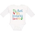 thumbnail image 3 of Inktastic My Aunt in Kentucky Loves Me Boys or Girls Long Sleeve Baby Bodysuit, 3 of 5