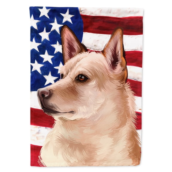 Carolines Treasures CK6472CHF Canaan Dog American Canvas House Size outdoor-flags, Multicolor