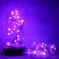 thumbnail image 2 of Twinkle Star Christmas Decoration Silver Wire Fairy String Lights, Christmas Lights, Purple, 33ft, 100 LEDs, 1-Pack, 2 of 6