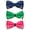02(Dark Blue+Green+Hot Pink), variant on 3 Packs Men Metal Flower Faux Leather Bowtie Wedding Party Tuxedo Bow Neck Tie