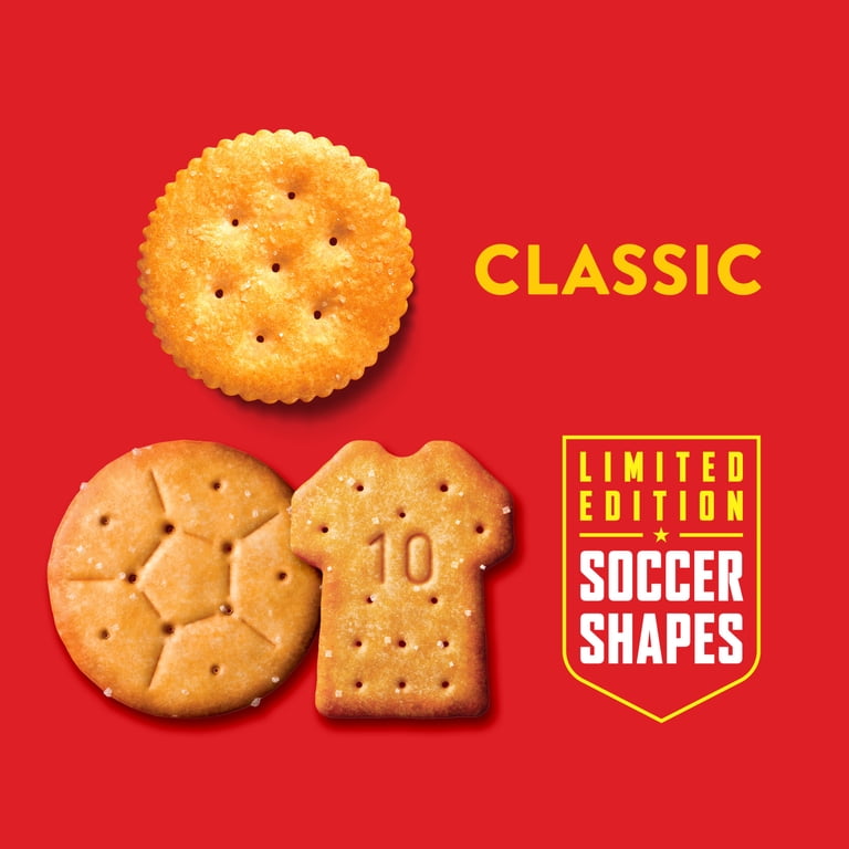 RITZ Soccer Shapes Original Crackers, Party Snacks, Limited