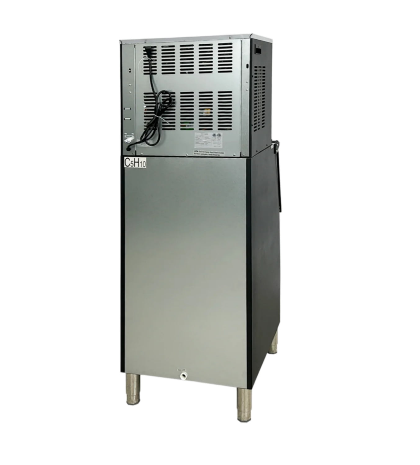 Commercial Ice Maker  350Lbs/24H, ETL, 200Lbs Storage, Ice Ready in 8-15 min, Stainless Steel Ice Maker for Bar/Cafe/Restaurant/Business
