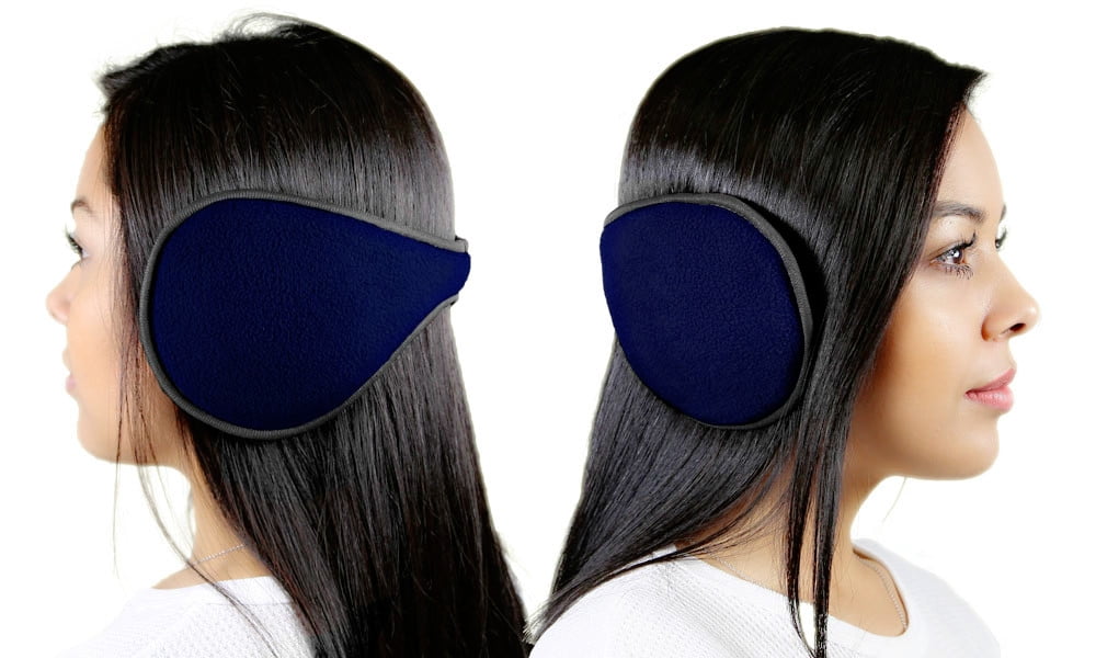 180s Unisex 2-Pack Behind the Head Adjustable Ear Warmers W/ Built In Headphones 