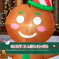 thumbnail image 4 of Muñeco de Jengibre Inflable de Navidad CMFYDAILY de 1.2 m con LED, 4 of 8
