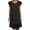 Black, variant on Youmylove Womens Summer Dresses 2025 Women Chiffon Dress Round Neck Elegant Evening Dresses Short Sleeve Ruffles Casual Mini Dress Flowy Beach Vacation Dress