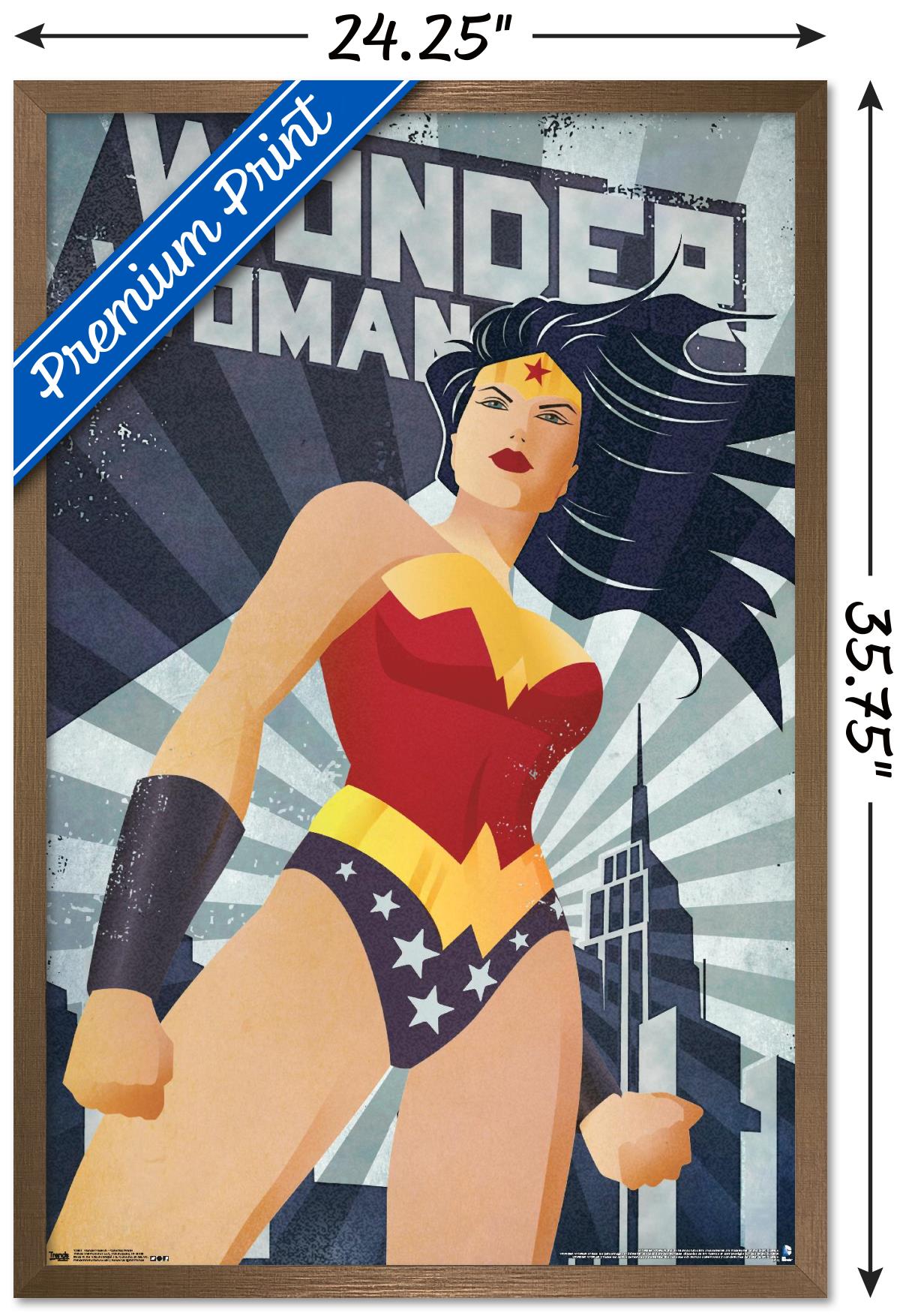 DC Comics - Wonder Woman - ConstructiVism Wall Poster, 22.375" x 34", Framed