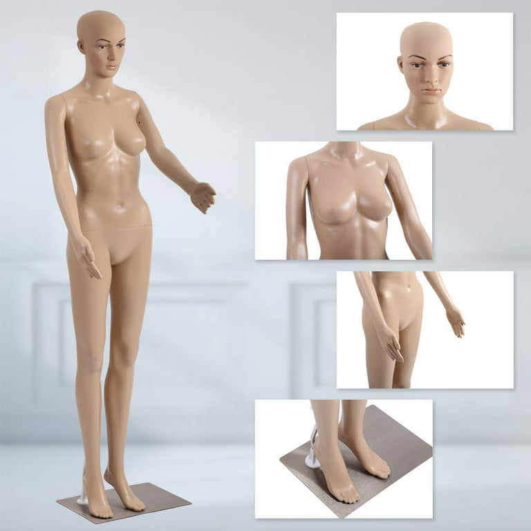 Mannequin, 69 Inch Female Mannequin Full Body, Mannequin Full Body with  Metal Base, Full Body Mannequin Female with Adjustable Detachable Poseable